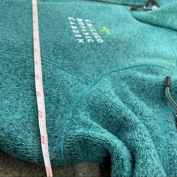 Women's Heather Teal Sweater Knit Fleece Plus size - Picture 9 of 12